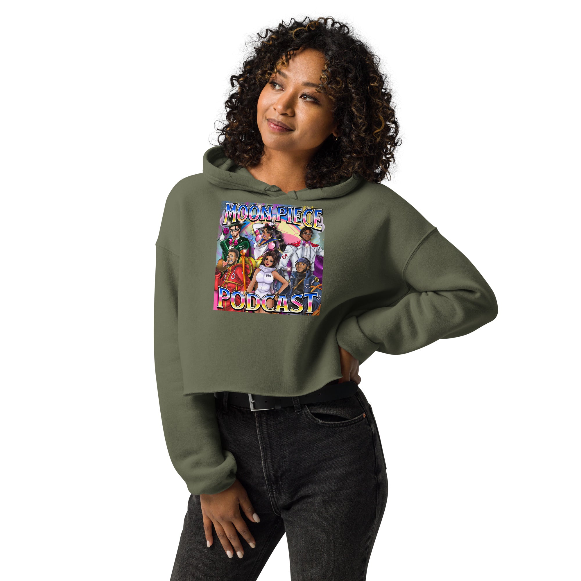 GREIISH Crop Hoodie – Moon Piece Podcast